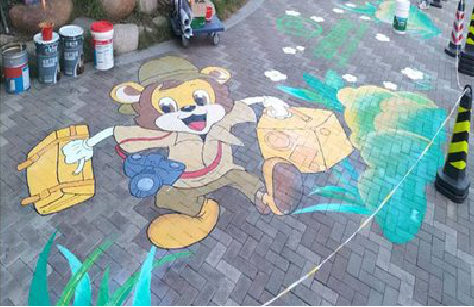 无为夏季画地面彩绘会遇到的问题