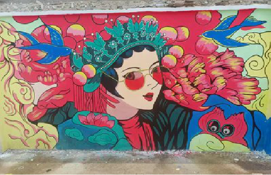 无为墙体彩绘-网红墙