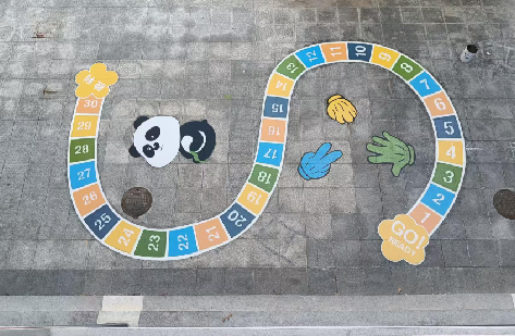 无为地面游戏彩绘