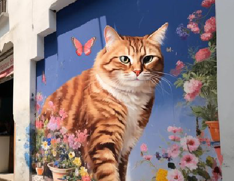 无为自己绘制有个性的手绘墙