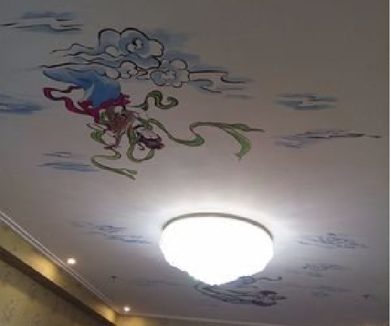 无为如何快速绘制天花板上的手绘墙？