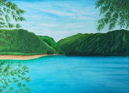 无为在墙绘中，如何绘画绿水青山？